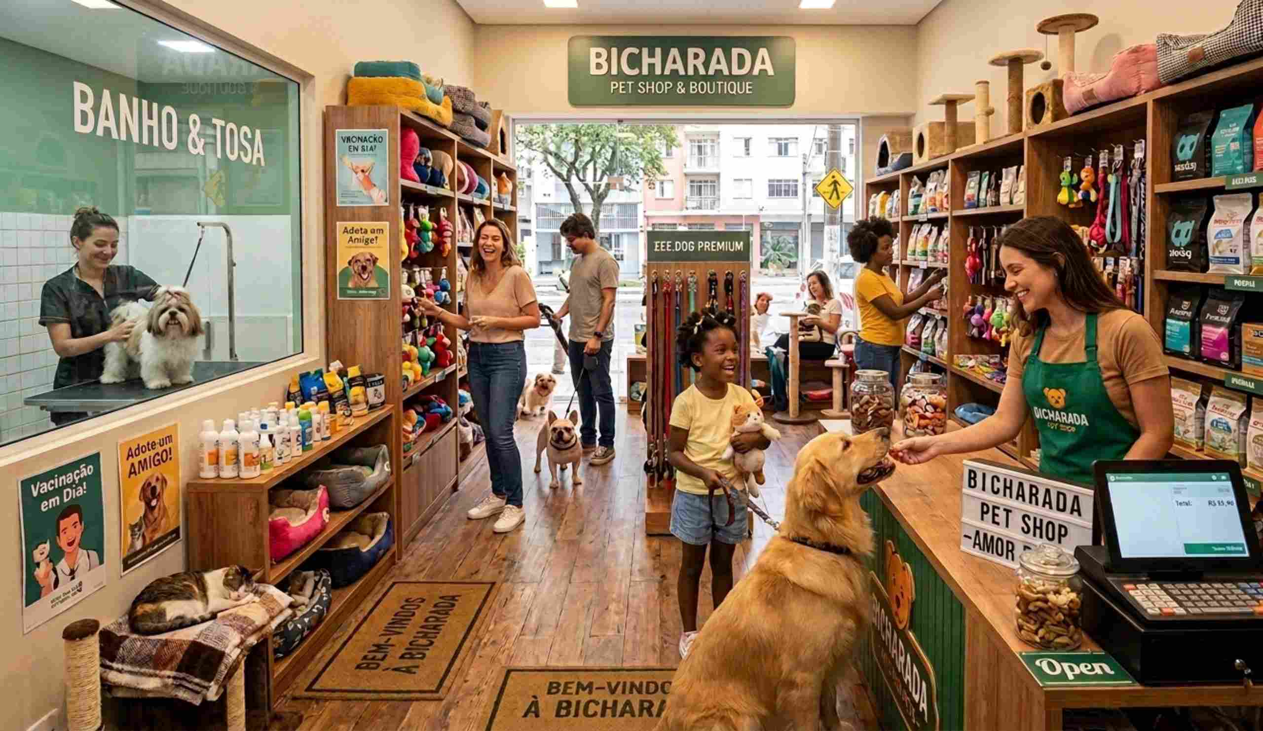 Imagem interna do petshop