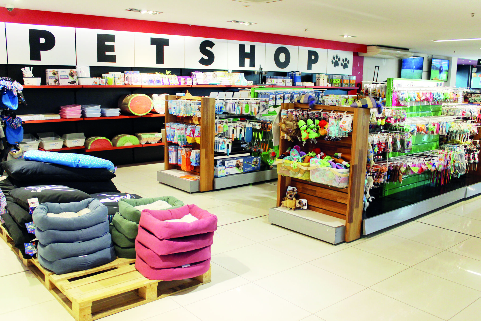 Produtos disponíveis no petshop